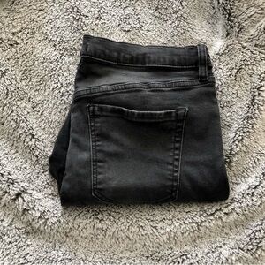 Black Denim Jeans - Classic Back Pocket
